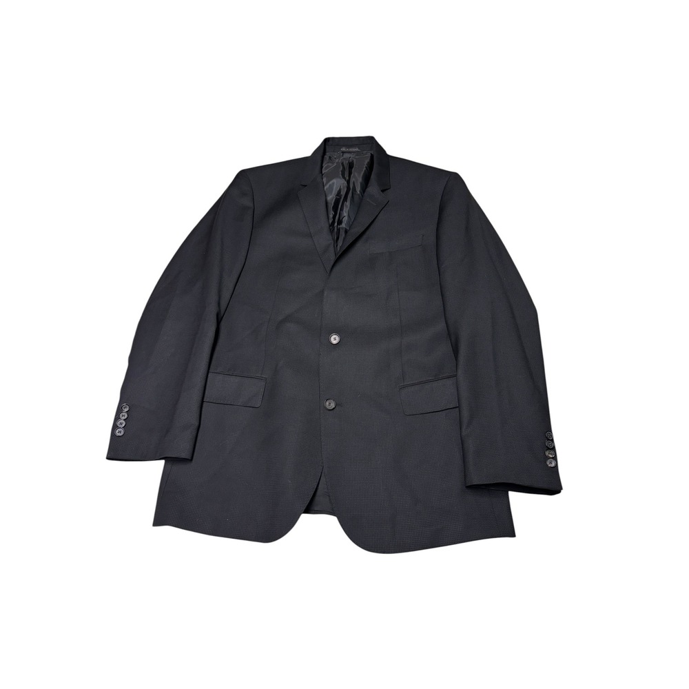 Hugo Boss x Lanificio Tesse Hutch3 Mens Black 100% Virgin Wool Blazer Jacket 46L